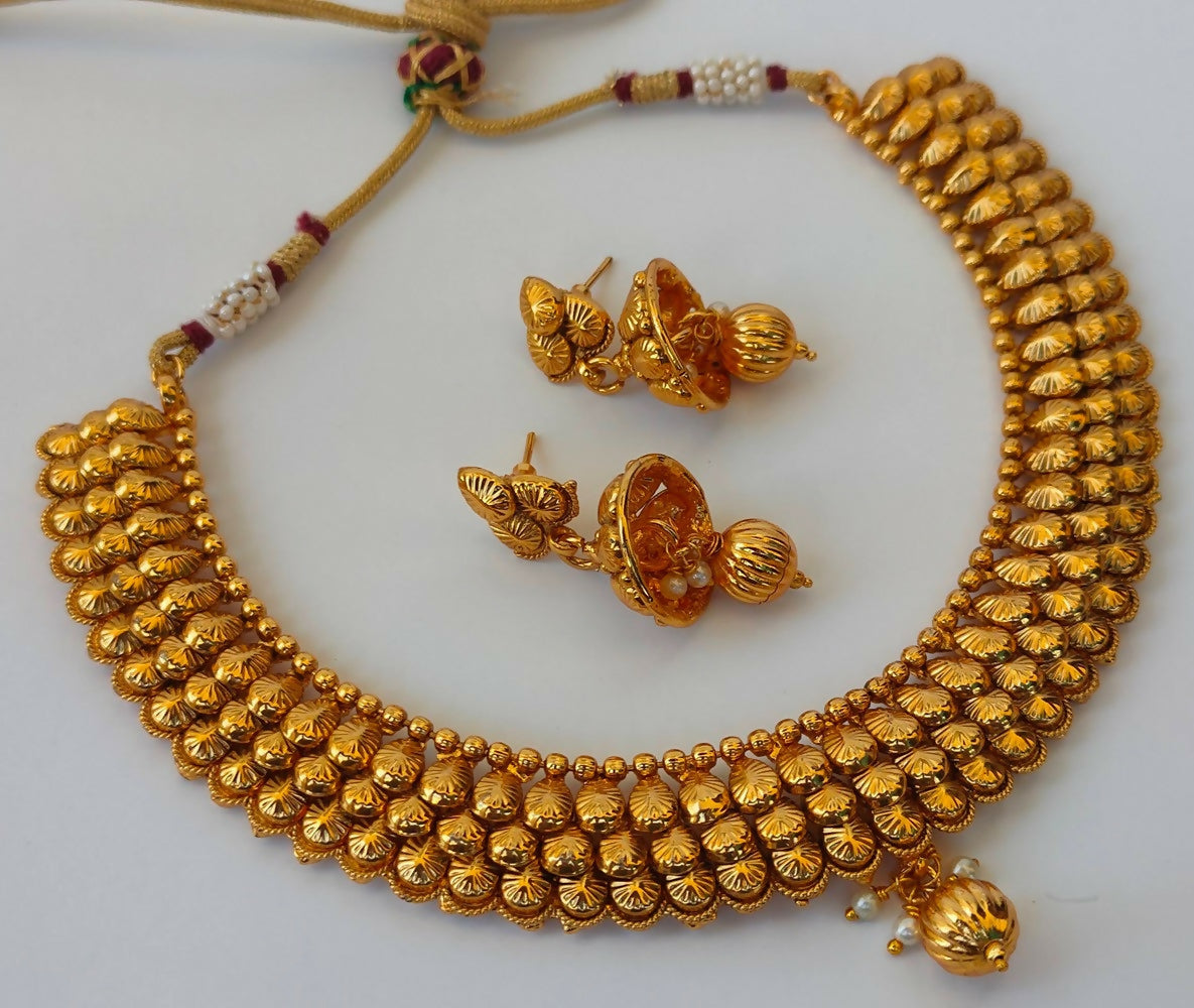 Designer Metallic Necklace Set - Grab2buy