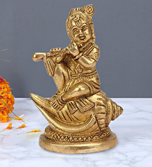 Artvarko Brass Bal Lord Krishna Bhagwan Idol - Grab2buy