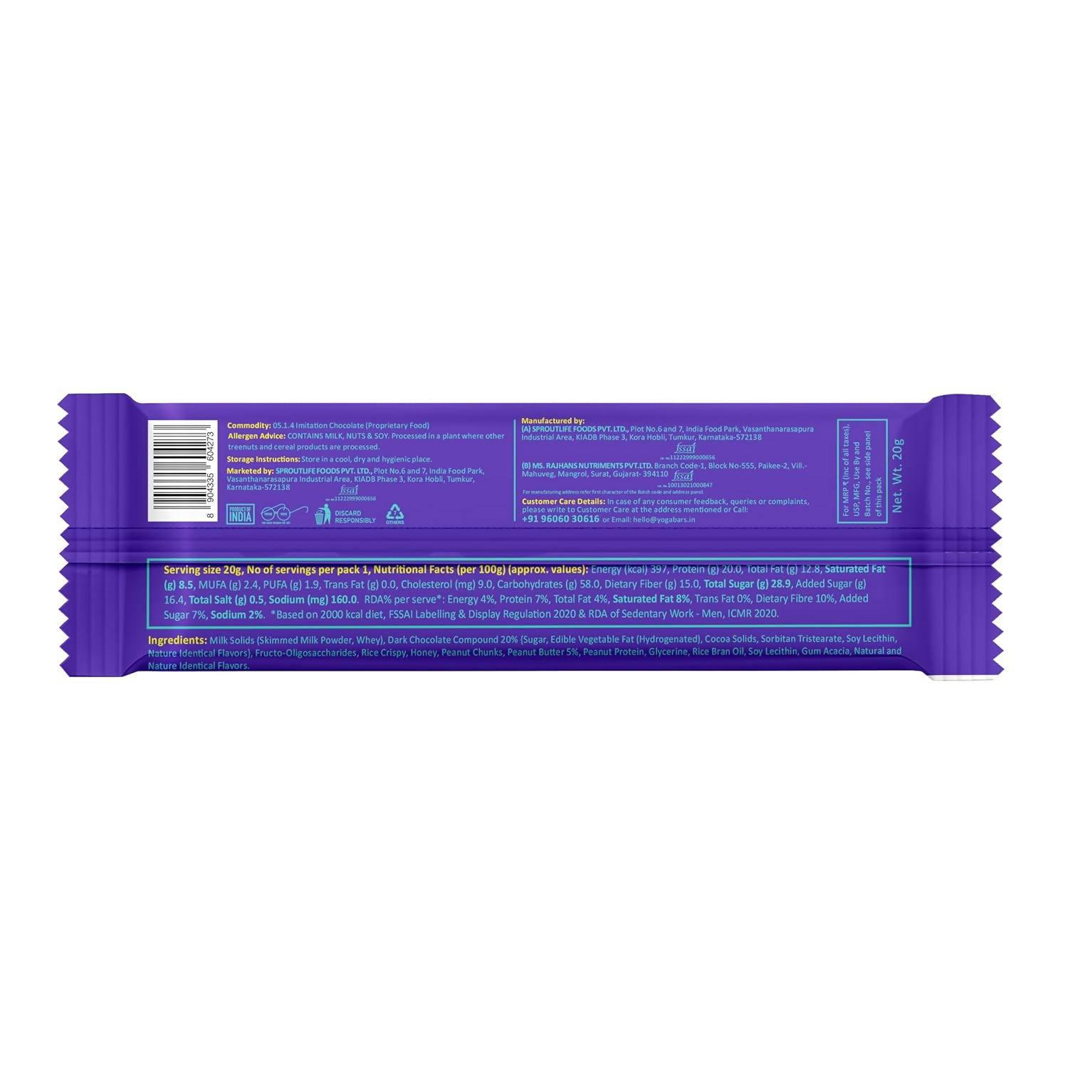 Yoga Bar Protein Variety Pack, Breakfast Protein Bars & Choco Peanut Butter Minis  Grab2Buy Yoga Bar Grab2Buy