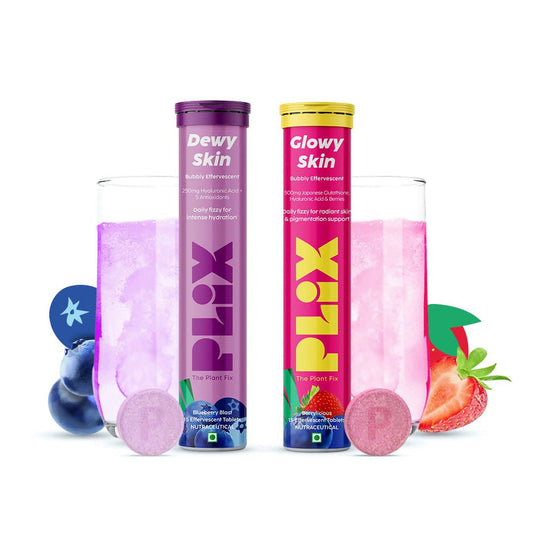 PLIX The Plant Fix Skin Hydration Combo - Hyaluronic Acid And Skin Glow Glutathione 