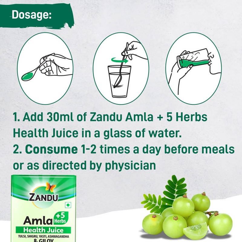 Zandu Amla + 5 Herbs Health Juice 