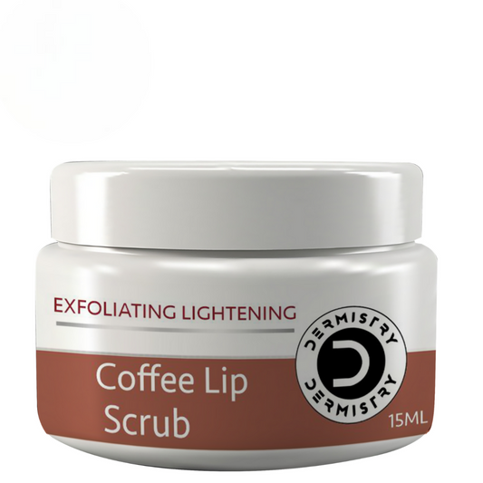 Dermistry Exfoliating Lightening Coffee & Sugar Lip Scrub for Dark Dry Chapped Lips & Pigmentation - Grab2buy
