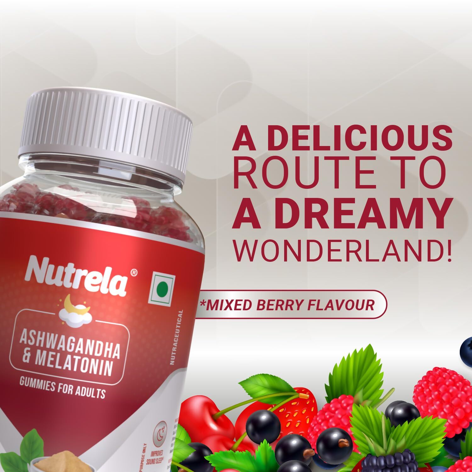 Patanjali Nutrela Ashwagandha & Melatonin Gummies 