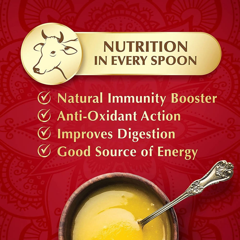 Dabur Cow Ghee | Desi Cow Milk Ghee | Made From Grass Fed Cow's Milk | Organic Ghee 