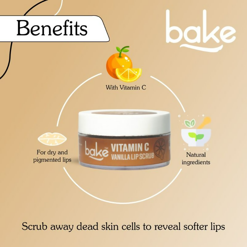 Bake Vitamin C Vanilla Lip Exfoliating & Lightening Scrub 