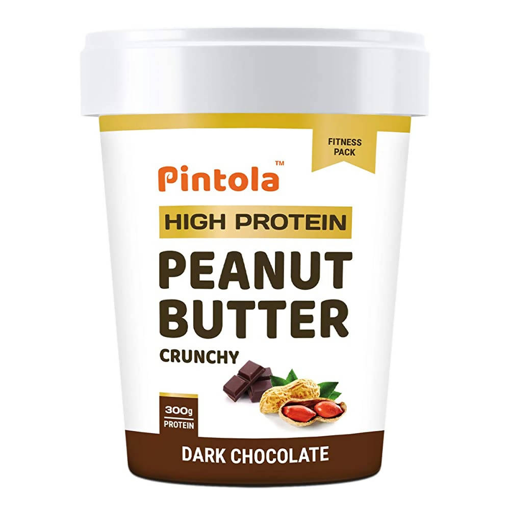 Pintola High Protein Dark Chocolate Crunchy Peanut Butter 