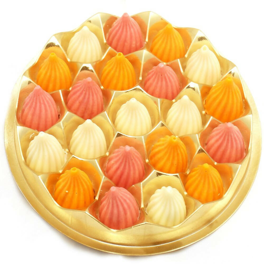 Ghasitaram Mango, Strawberry and White Chocolate Modaks 