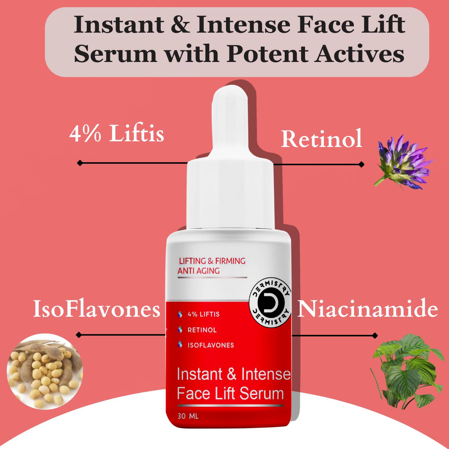 Dermistry Anti Aging Intense Nourishing Night Cream & Instant Intense Face Lift Serum 