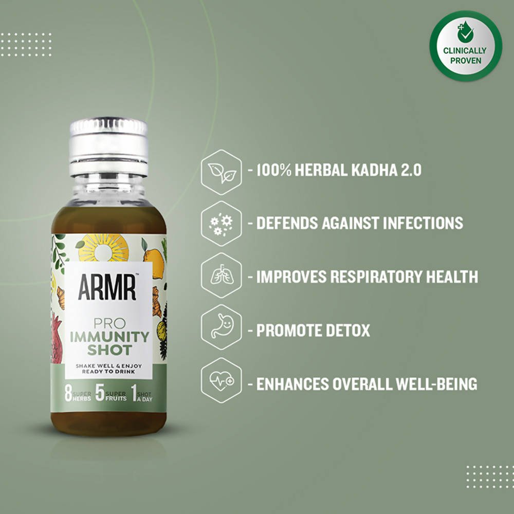 ARMR Pro Immunity Shot Lemon Ginger Flavour benefits