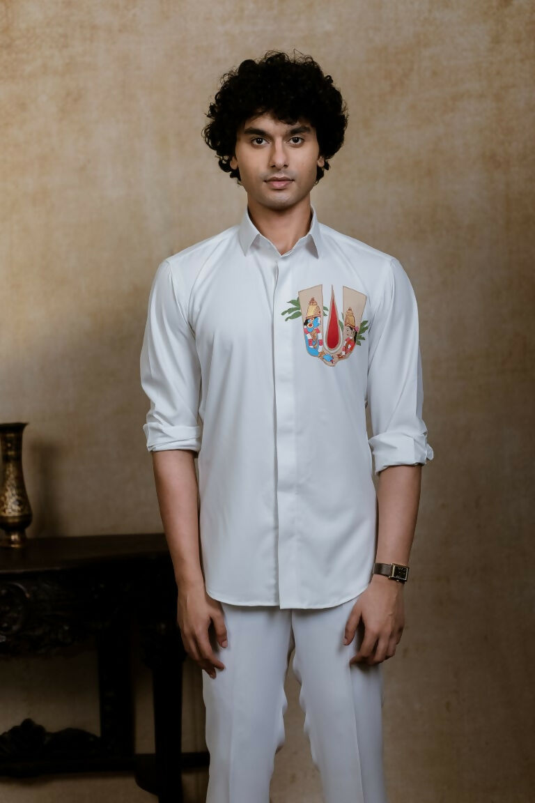 4Way White Chitra Srinivasa Shirt By Hilo Design 