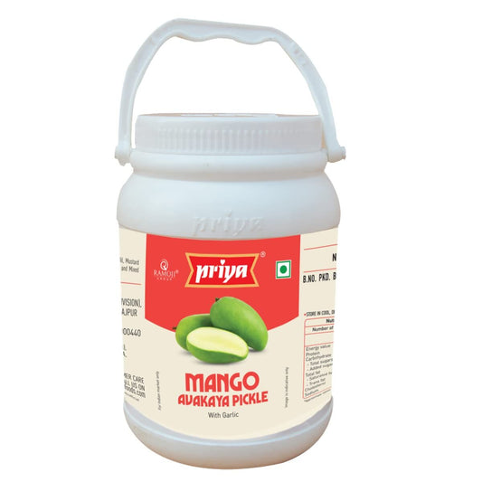 Priya Mango Avakaya Pickle with Garlic - Grab2buy