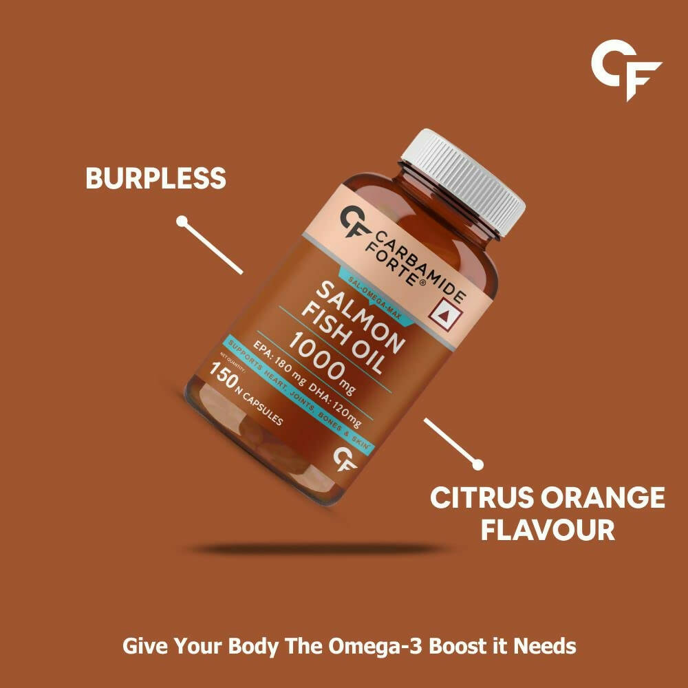 Carbamide Forte Salmon Fish Oil Omega 3 Capsules - Grab2buy