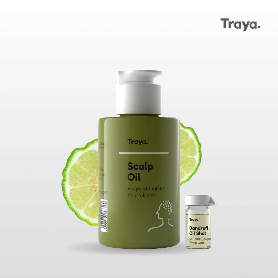 Traya Scalp Oil with Dandruff Oil Shot  Grab2Buy Traya Grab2Buy