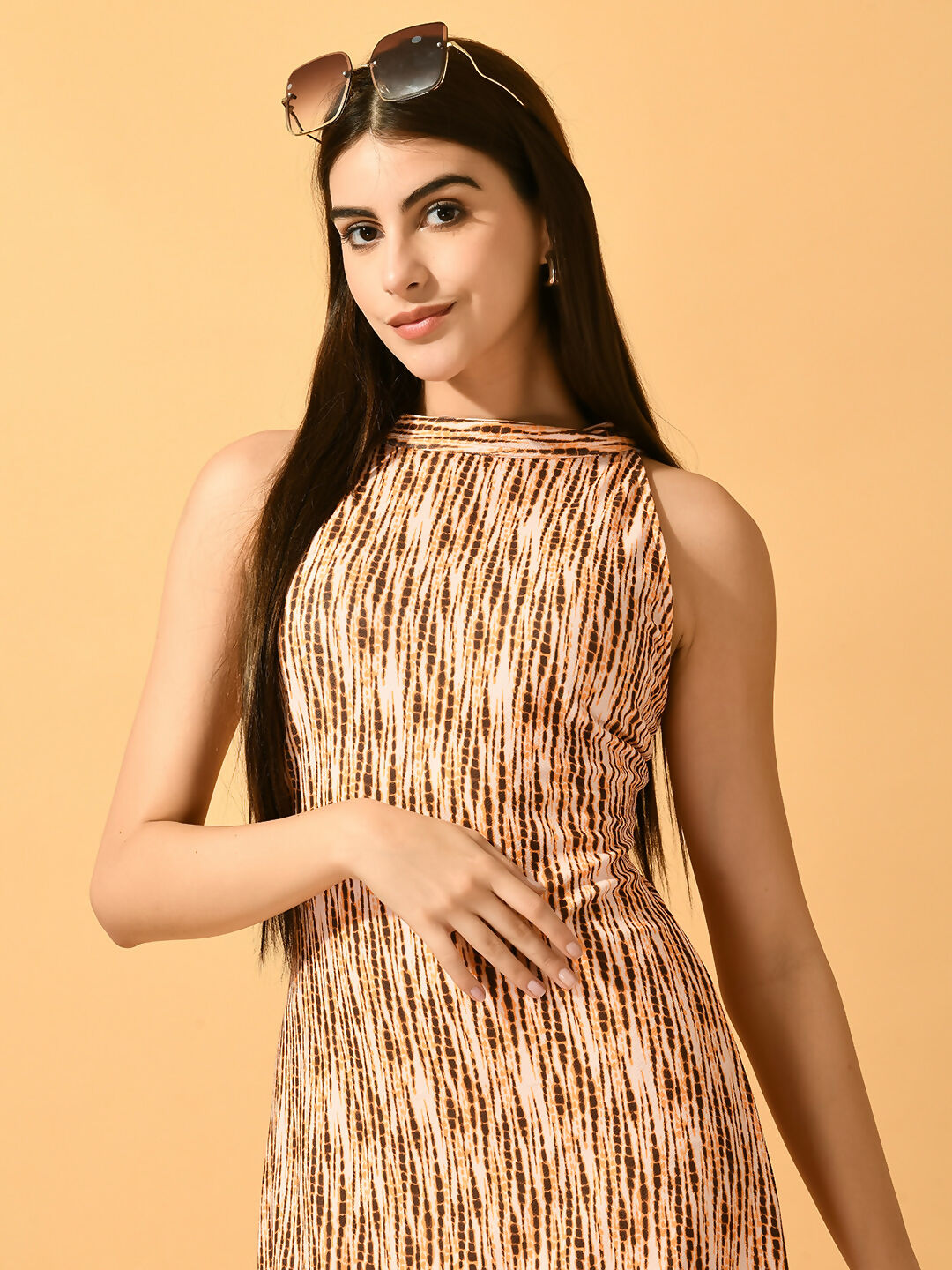 Myshka Women's Multi Bodycon Party Dress