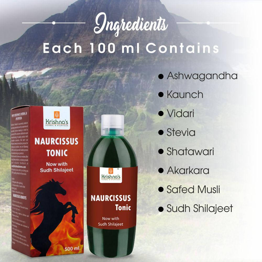 Krishna's Herbal & Ayurveda Naurcissus Tonic 
