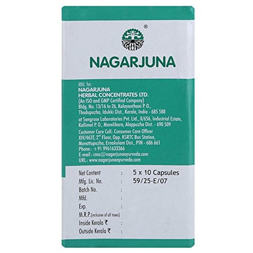 Nagarjuna Ayurveda Halin Drops Soft Gel Capsules 