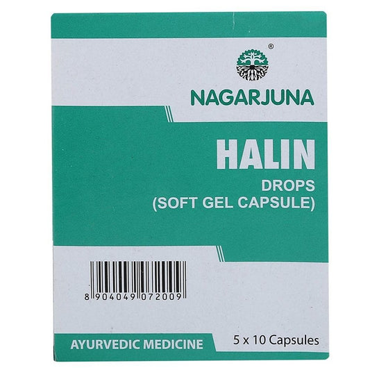 Nagarjuna Ayurveda Halin Drops Soft Gel Capsules 