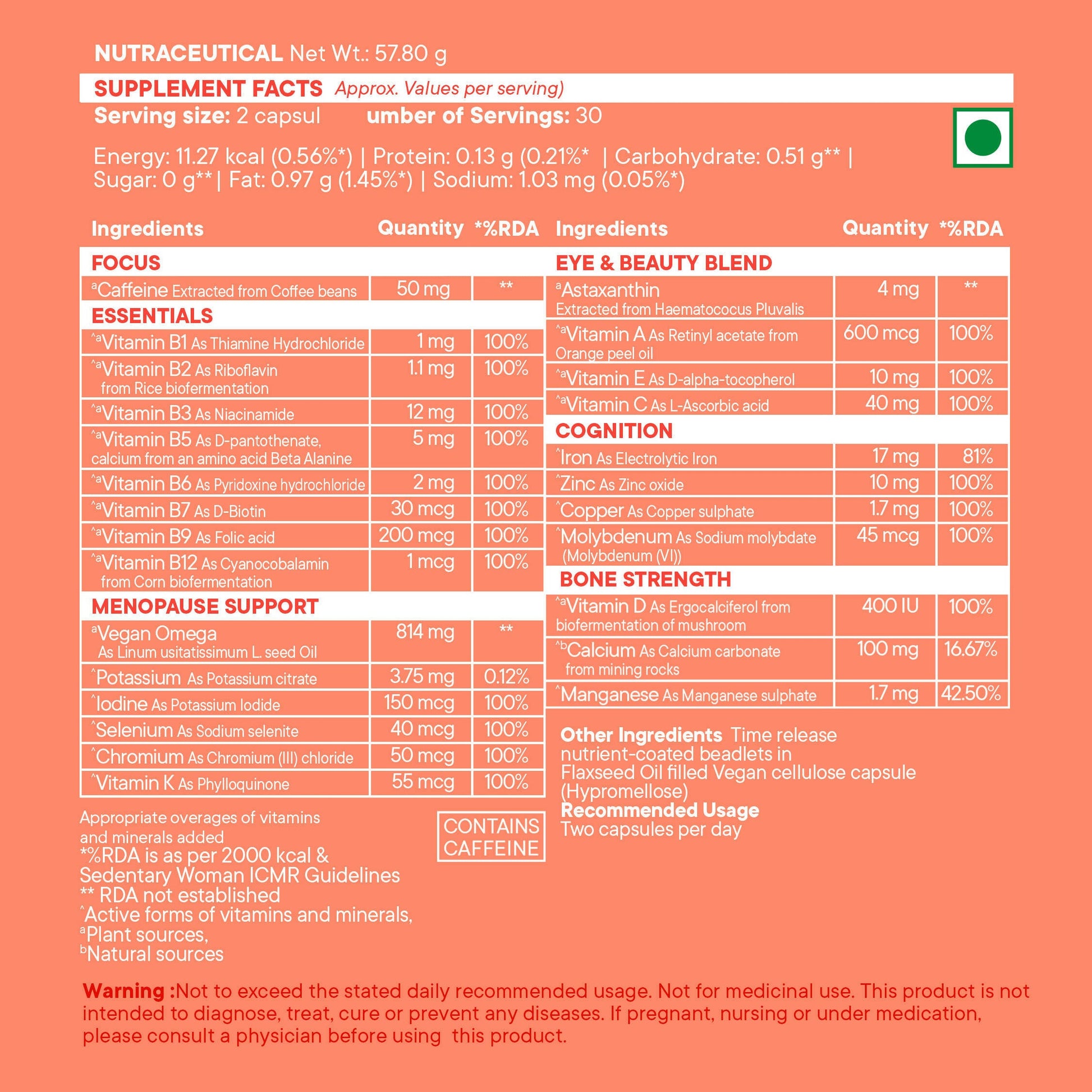 Wellbeing Nutrition Slow | Multivitamin for Her 50+ Capsules - Grab2buy