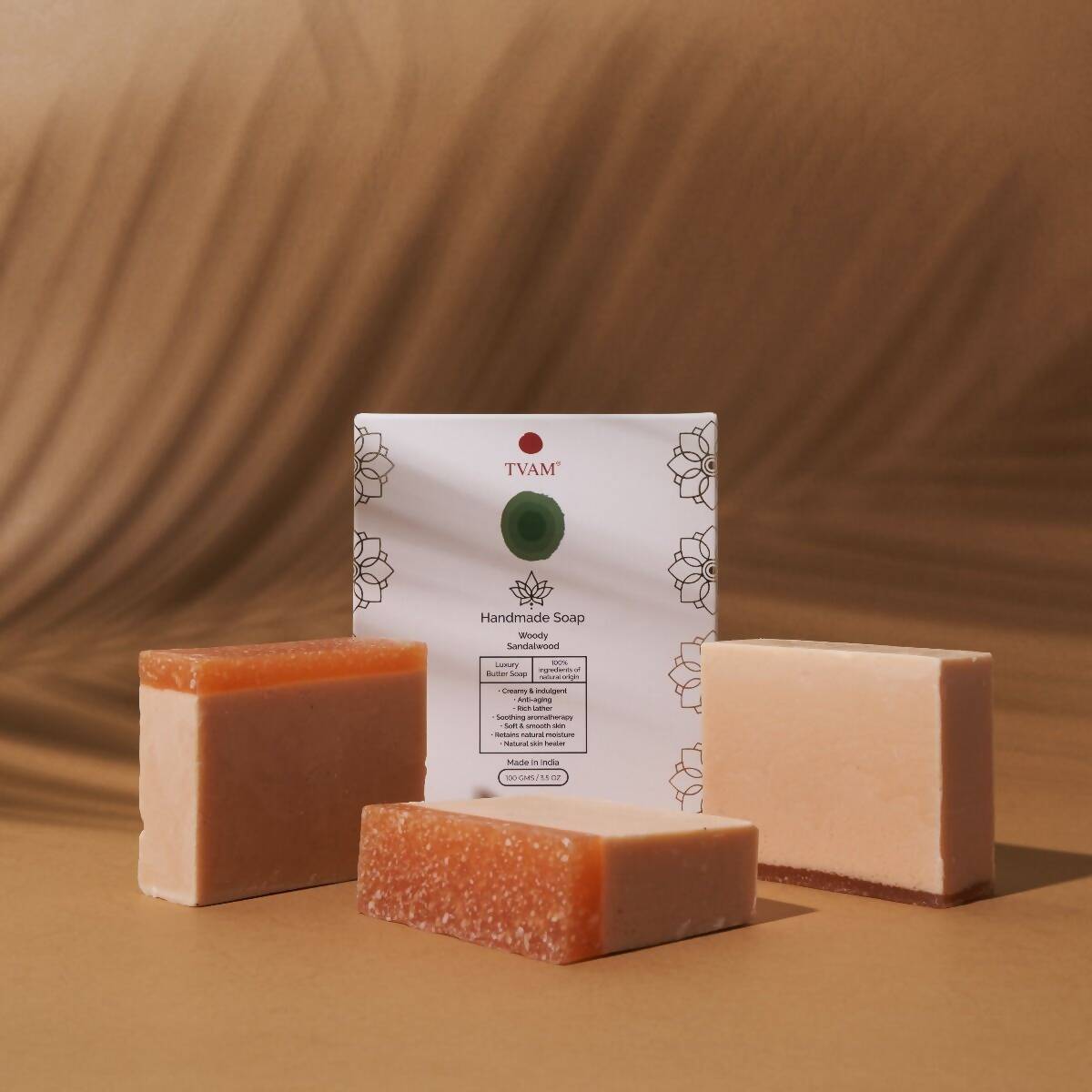 Tvam Handmade Soap – Woody Sandalwood  Grab2Buy Tvam Naturals Grab2Buy