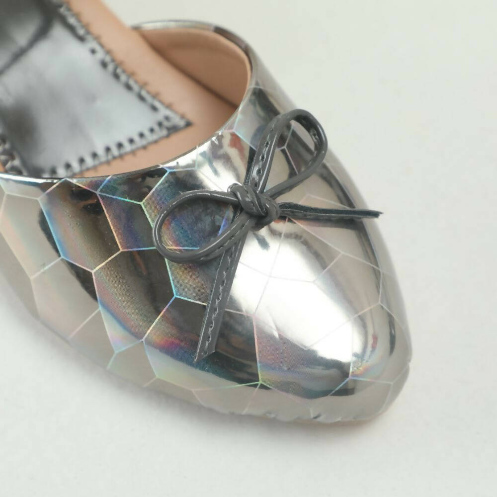 Tiny Bugs Girls Party Wear Ballerinas Heels - Dark Grey  Grab2Buy Tiny Bugs Grab2Buy