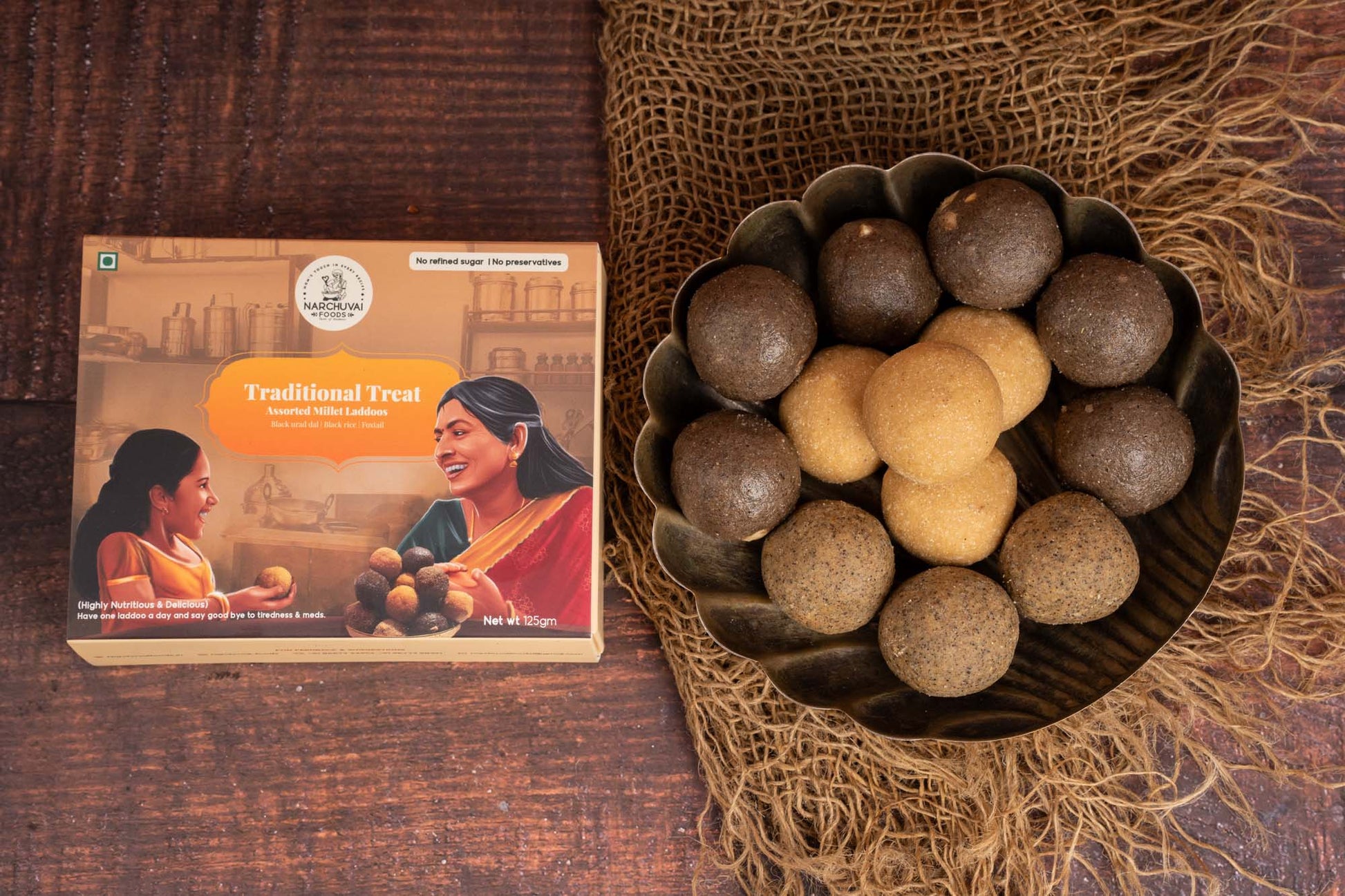 Narchuvai Foods Assorted Millet Laddoos