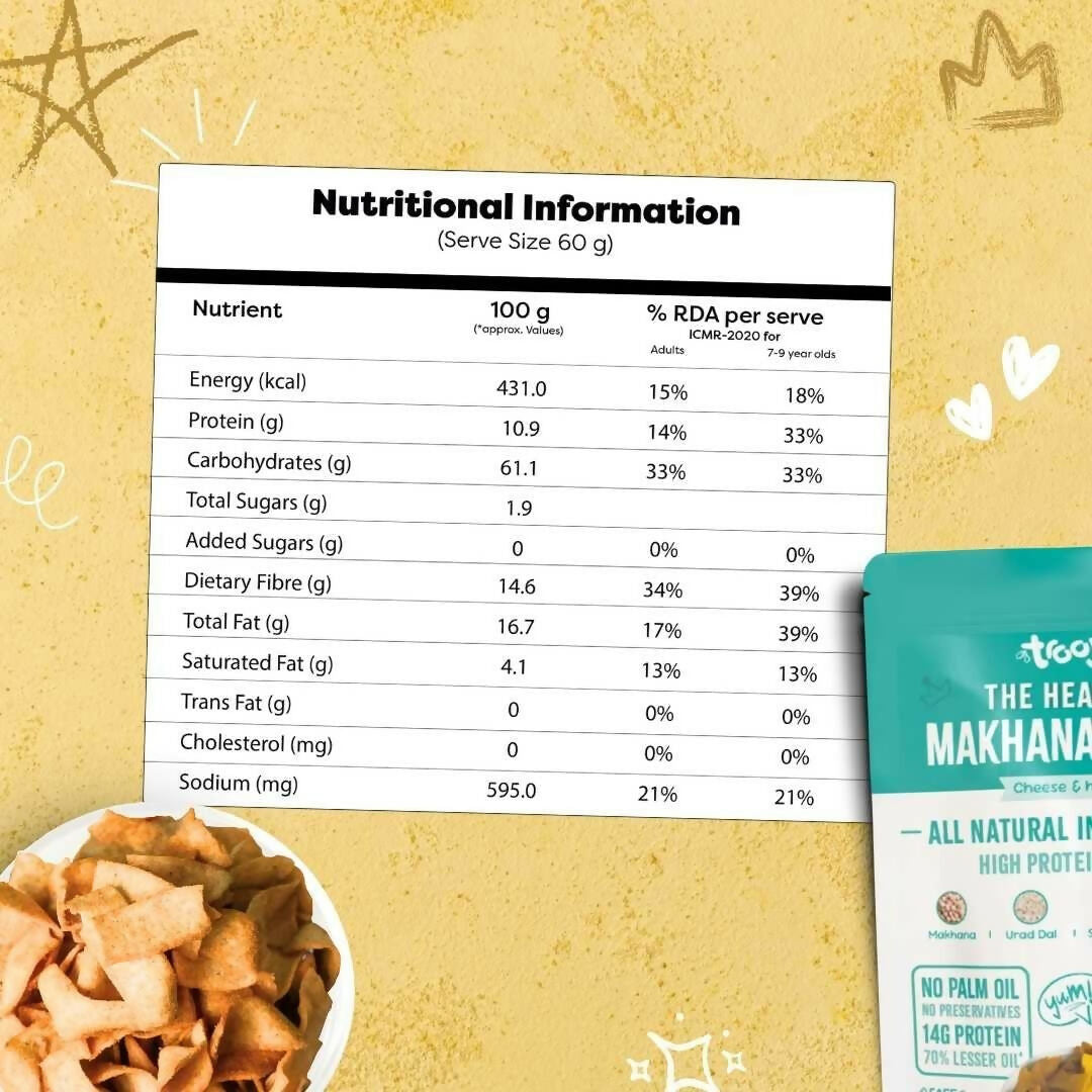 Troovy Makhana Chips Tasty & High Protein Snacks  Grab2Buy Troovy Grab2Buy