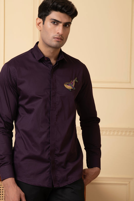 Whale Embroidery Shirt by Hilo Design  Grab2Buy Hilo Design Grab2Buy