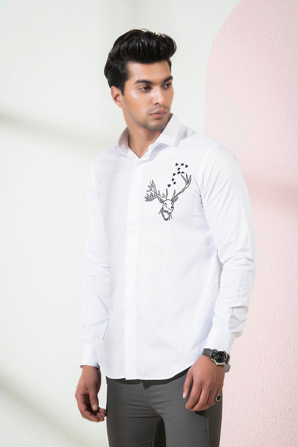 Bianco Reindeer Shirt by Hilo Design