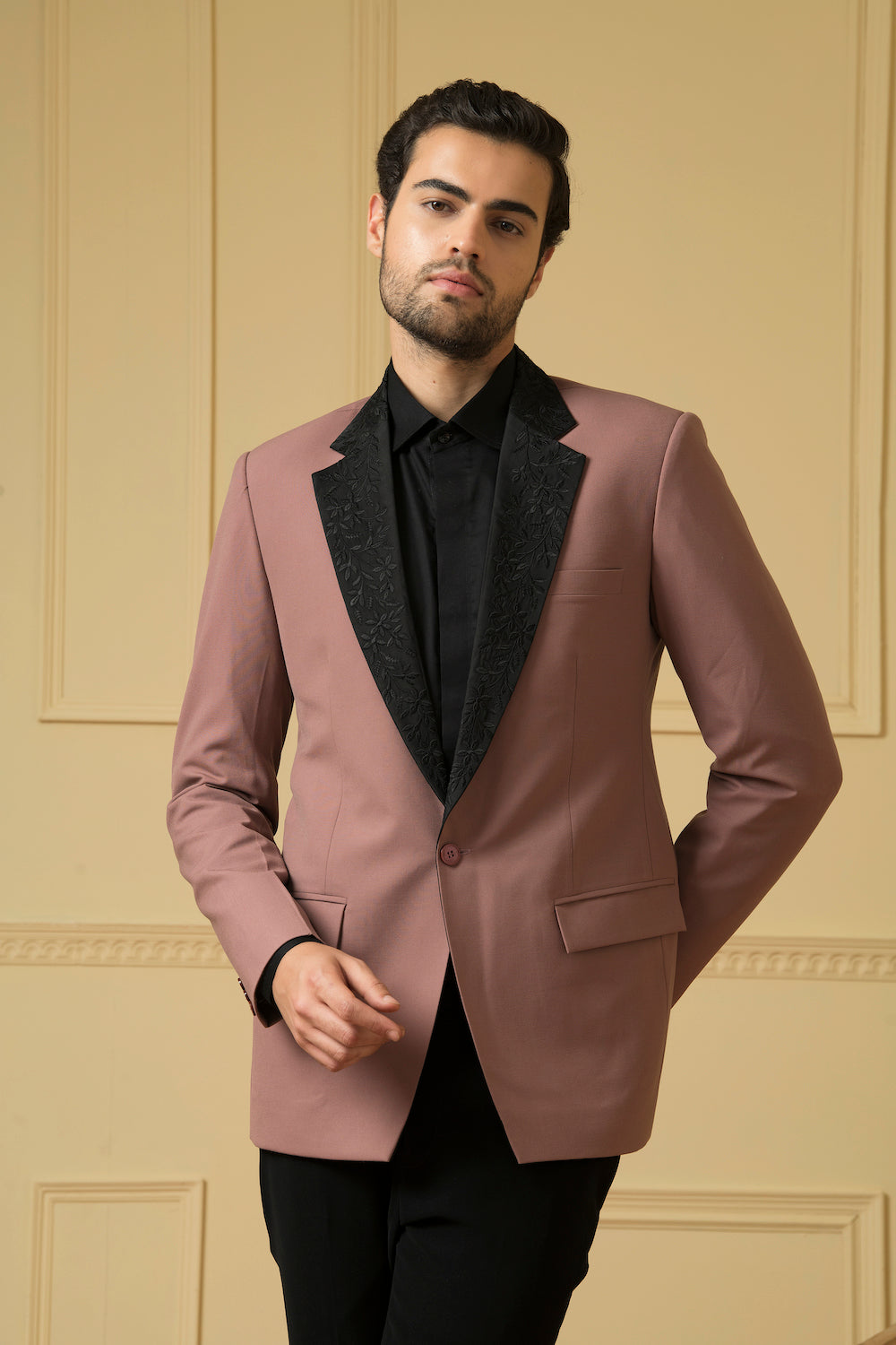 Dark Mauve Blazer by Hilo Design