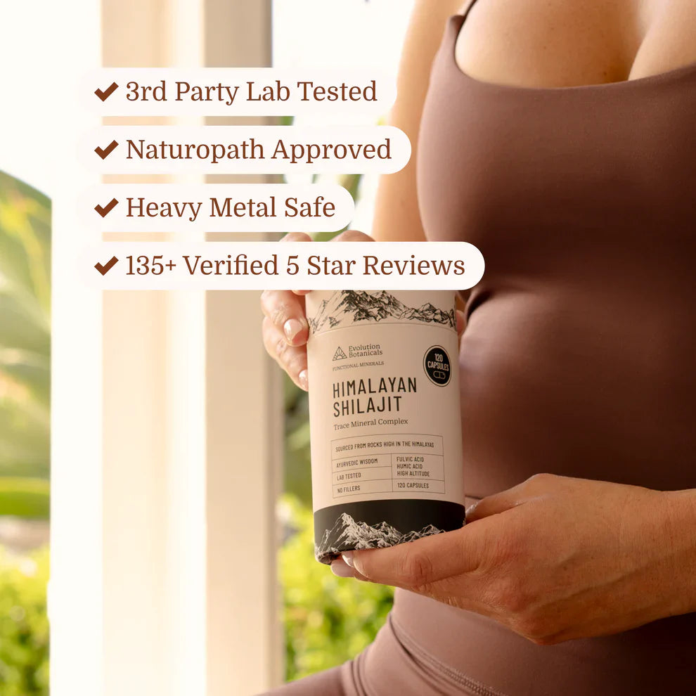 Evolution Botanicals | Himalayan Shilajit | 120 Capsules 