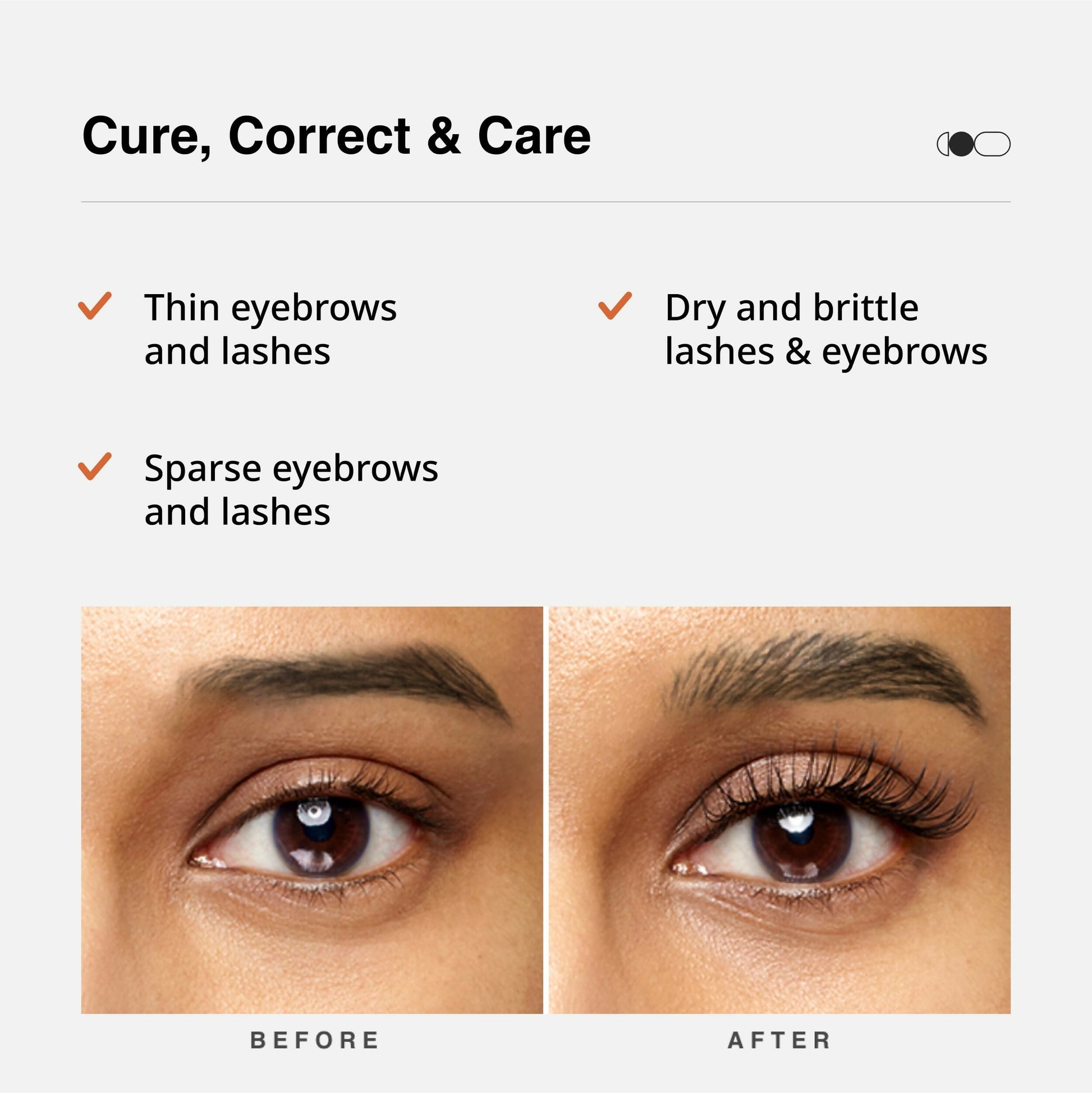 Cureskin Eye Brow & Lash Oil - Eyelash Growth Serum 