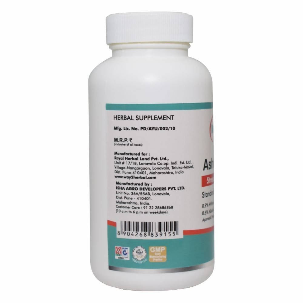 Way2herbal Ashwagandha Tablets 