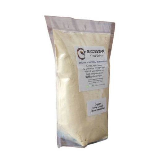 Satjeevan Organic Stone-Ground Chana Besan Flour - Grab2buy