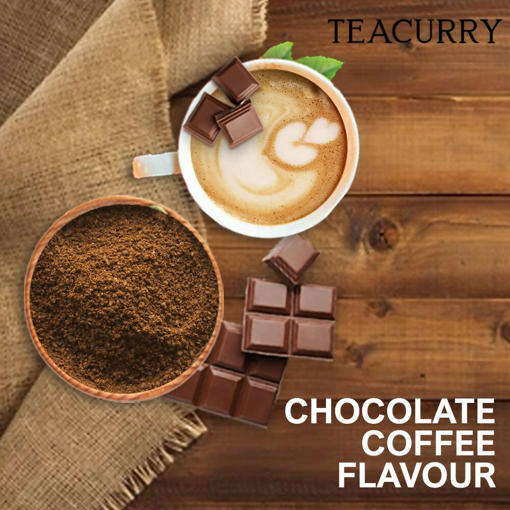 Teacurry Chocolate Instant Coffee Powder - Arabica Freeze Dried Coffee for Instant Hot & Cold Coffee - Grab2buy