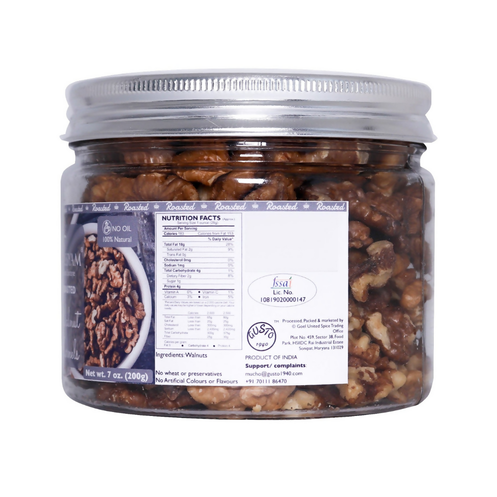 Tassyam Organics Roasted Walnut Halves