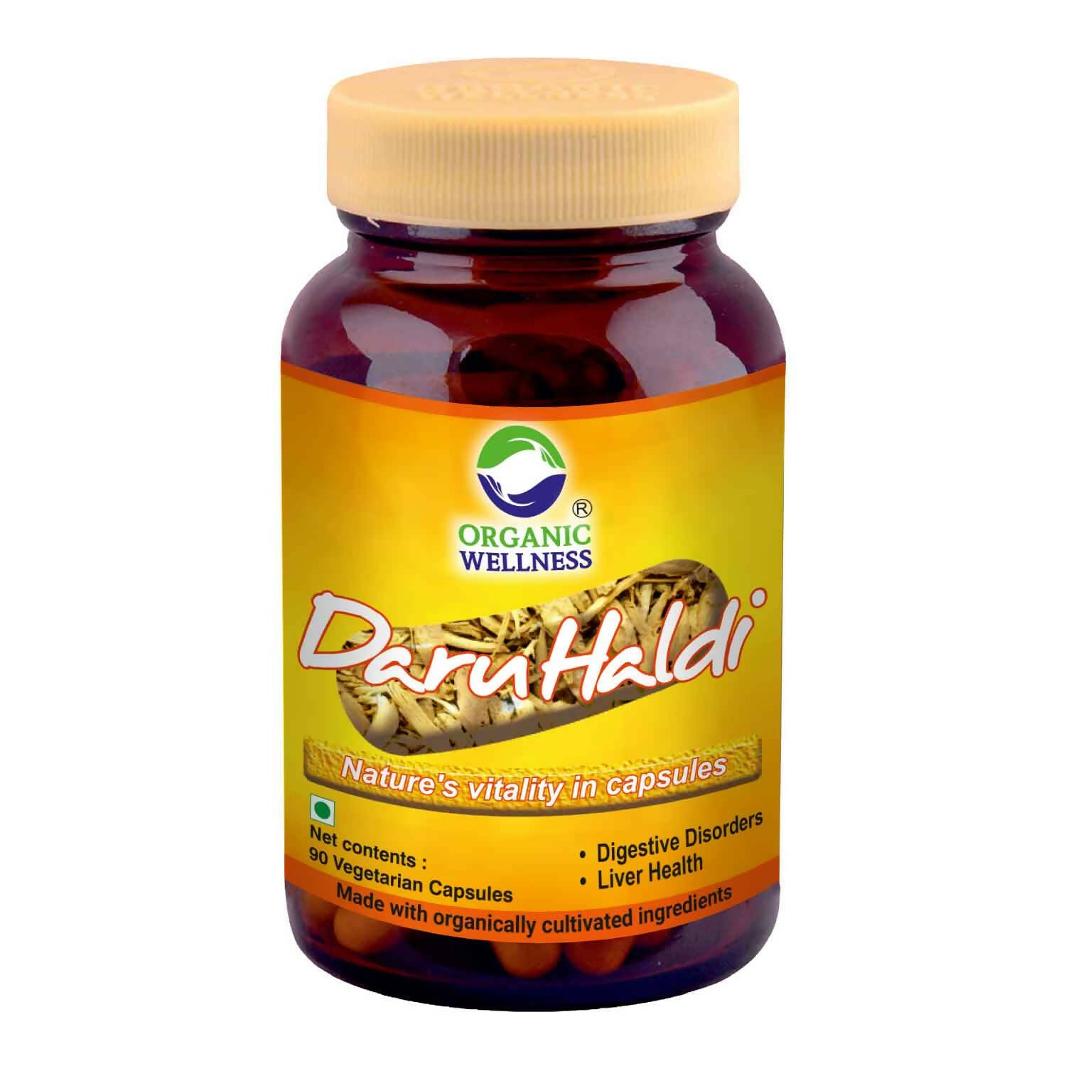 Organic Wellness Daru Haldi Vegetarian Capsules - Grab2buy