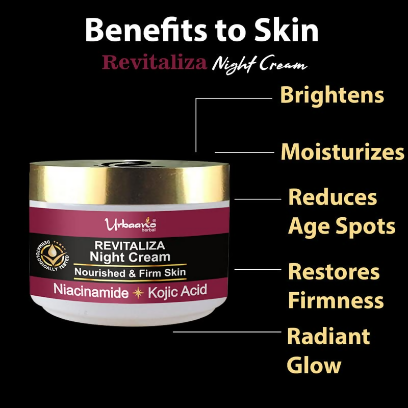 Urbaano Herbal Revitaliza Kojic Acid Night Cream  Grab2Buy Urbaano Herbal Grab2Buy