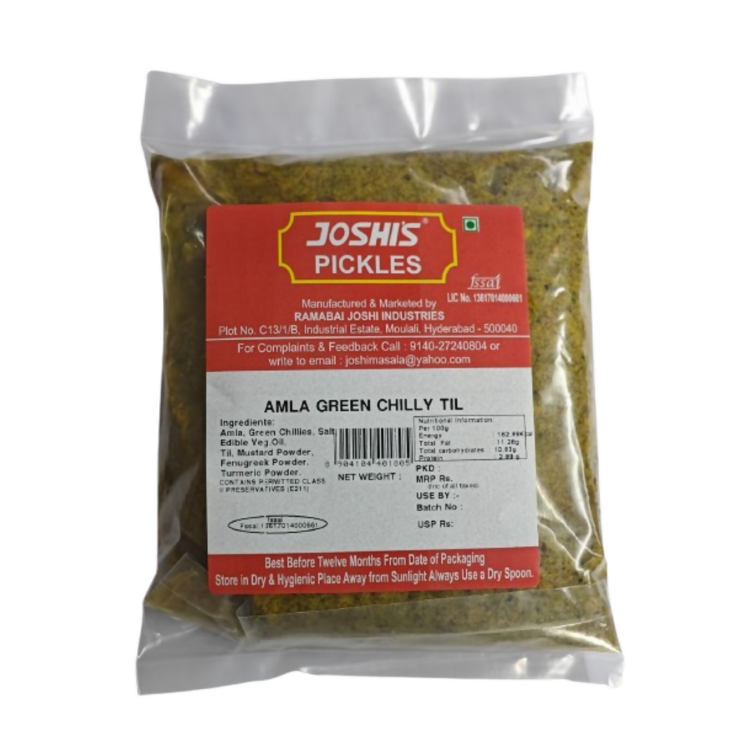 Joshi's Pickles Amla Green Chilly Till Pickle 