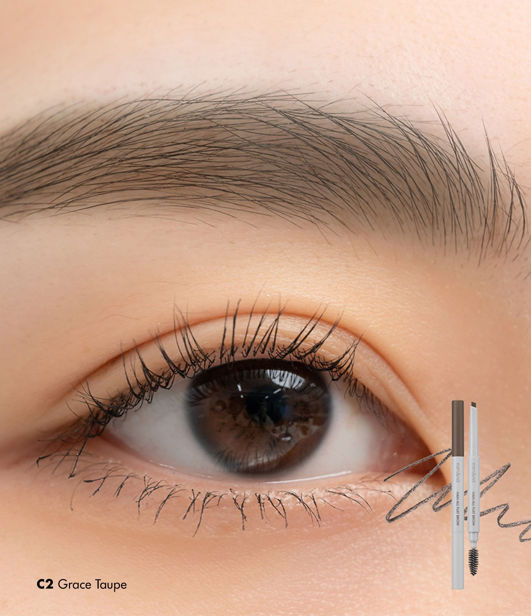Rom&nd Han All Flat Brow - C2 Grace Taupe
