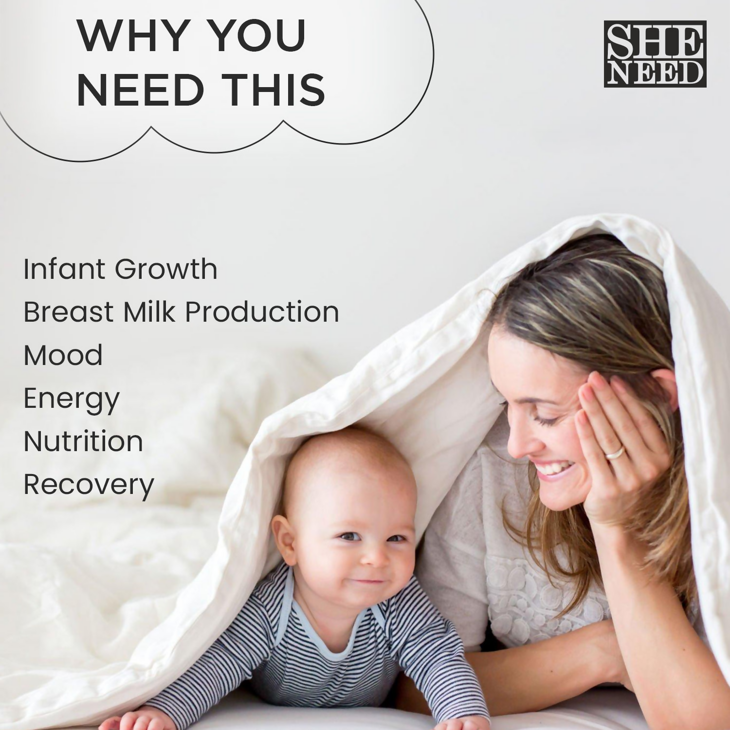 SheNeed Postnatal Vitamins Supports Recovery Capsules 