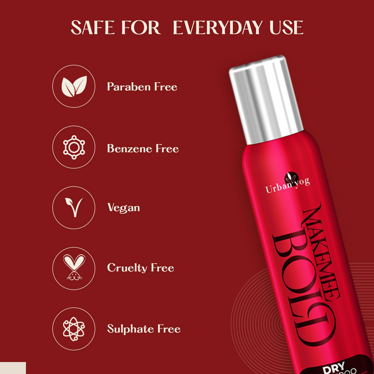 Urban Yog Makemeebold Dry Shampoo Spray For Women  Grab2Buy Urban Yog Grab2Buy