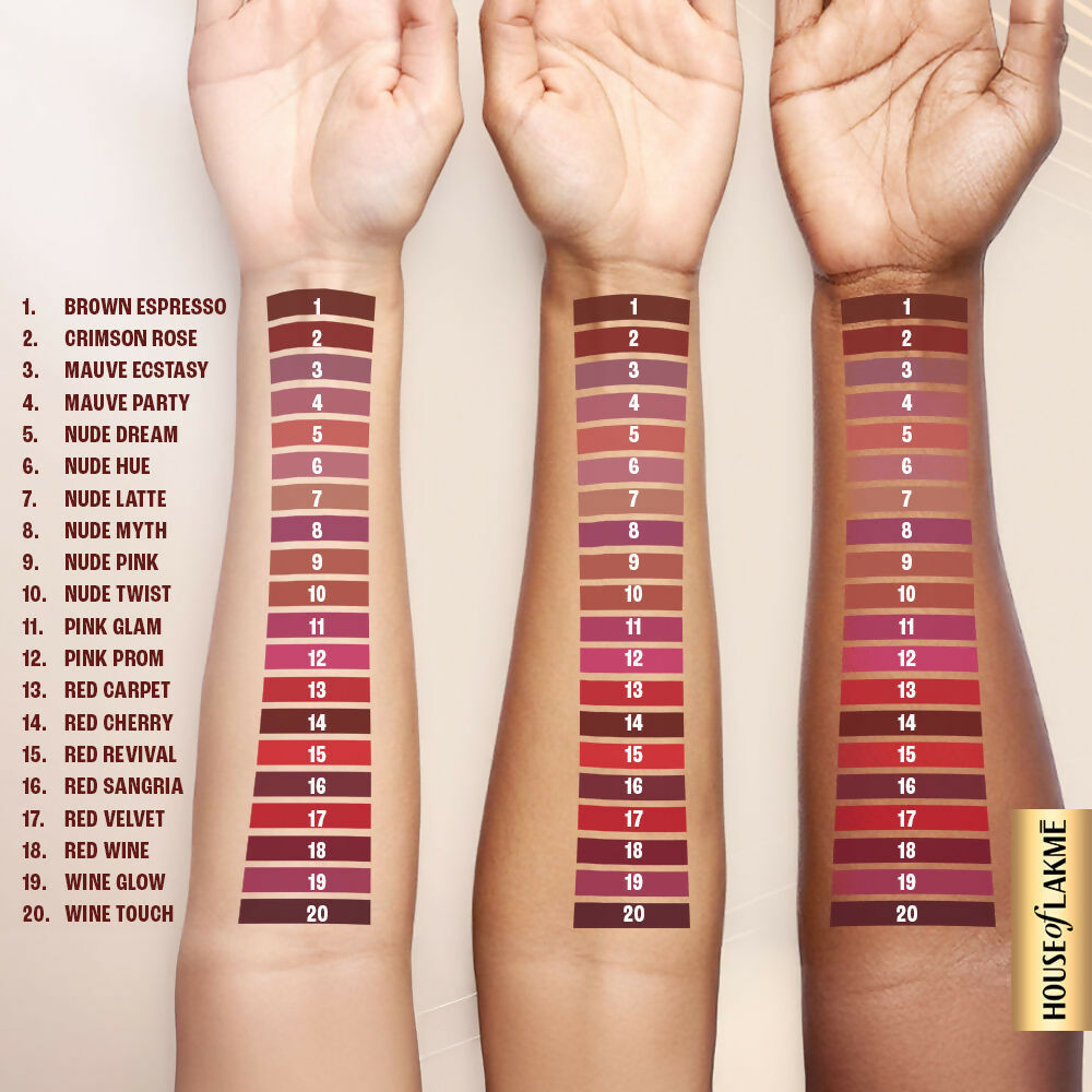 Lakme Ultimate Glam Matte Liquid Lipstick - Nude Dream
