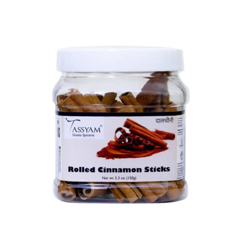 Tassyam Organics Premium Rolled Cinnamon Sticks