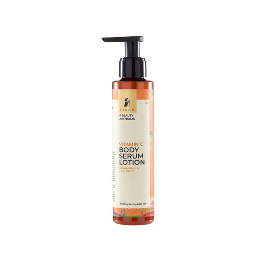 Pilgrim Australian Vitamin C Body Serum Lotion with Kakadu Plum & Lime Pearl, Fades Dark Spots & Evens Skin Tone For Brightening & Detan - Distacart