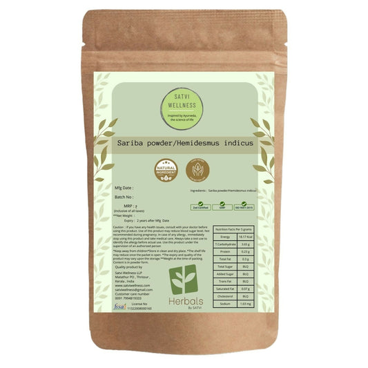 Satvi Wellness Sariba Powder | Hemidesmus Indicus 
