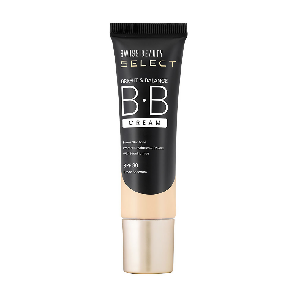Swiss Beauty Select Bright & Balance BB Cream With Niacinamide - 1 Milk Shake 