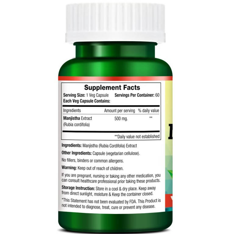 Morpheme Remedies Manjistha Capsules 