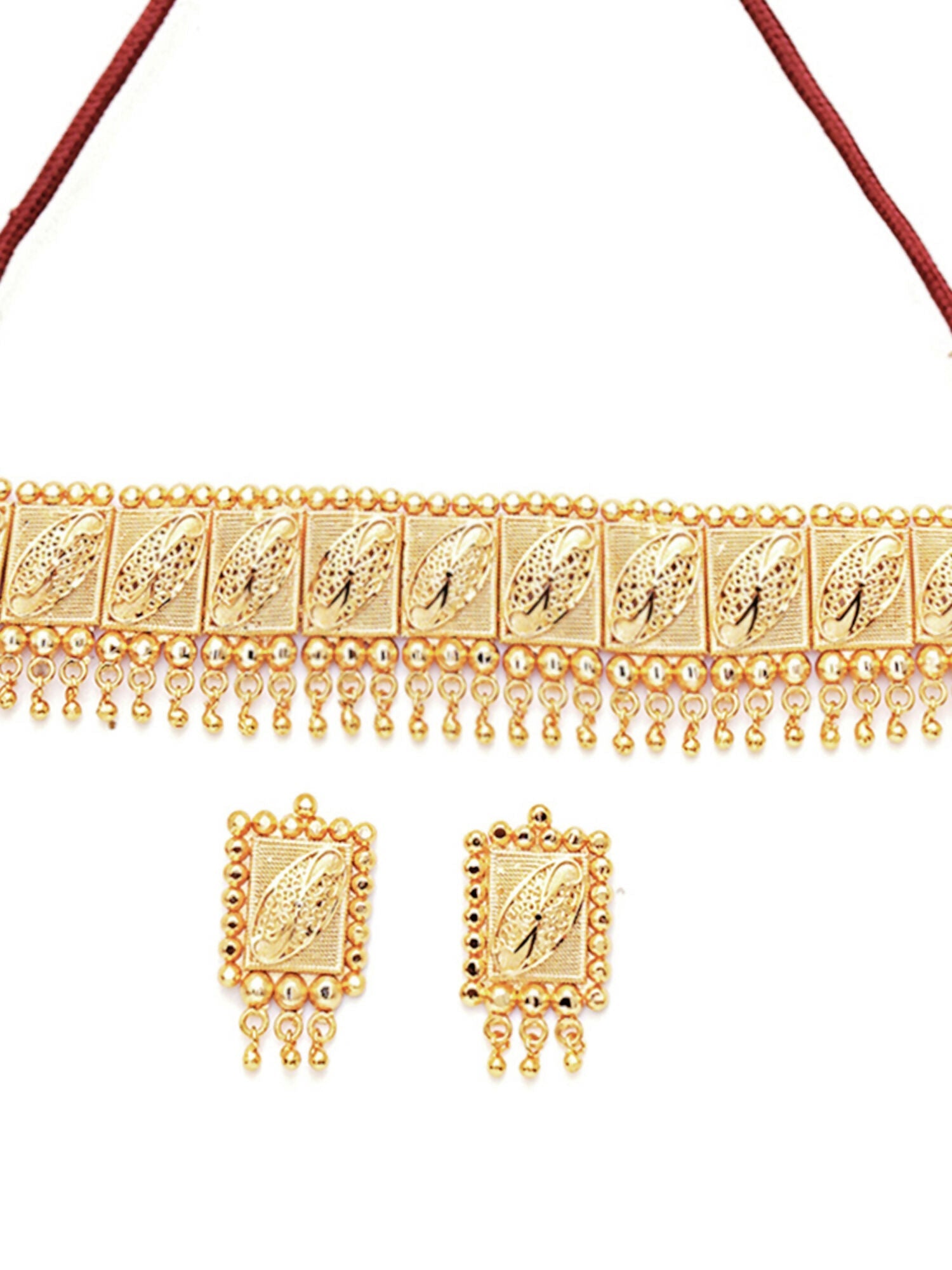 Gold plating jewellery set (Gold) - Ruby Raang - Grab2buy