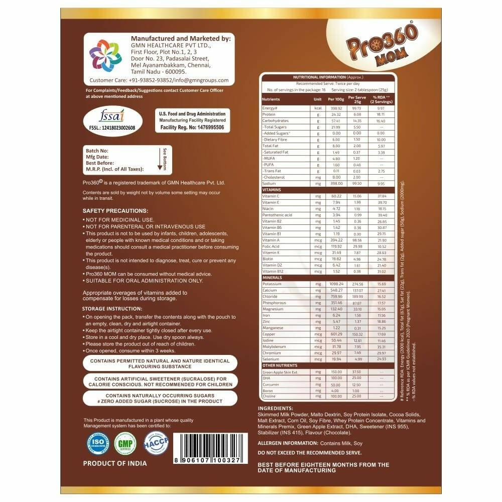 Pro360 MOM Protein Powder 