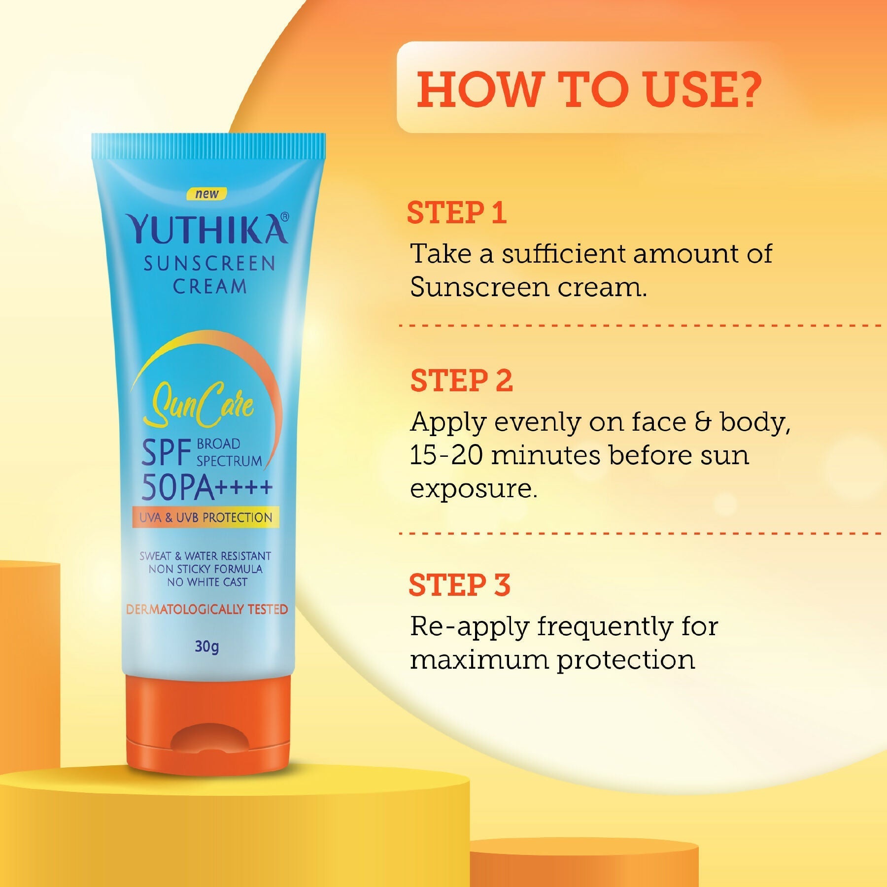 Yuthika Sunscreen Lotion SPF 50 PA+++  Grab2Buy Yuthika Grab2Buy